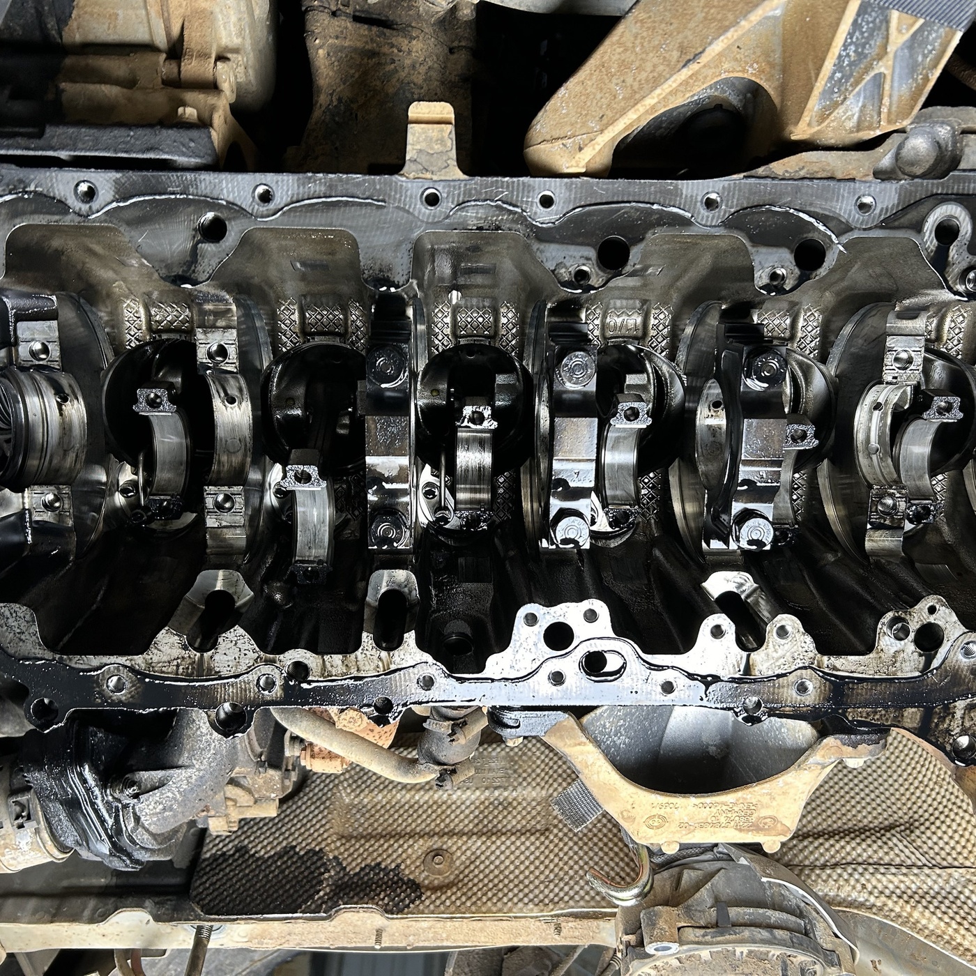 Bas moteur BMW avant reconditionnement